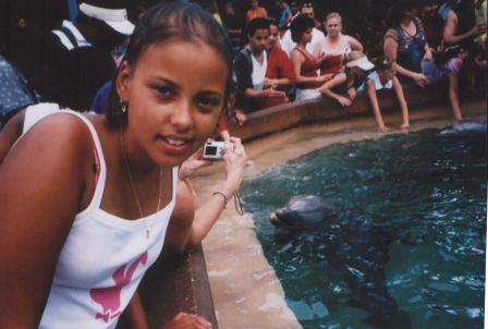 Faye With Dolphins
